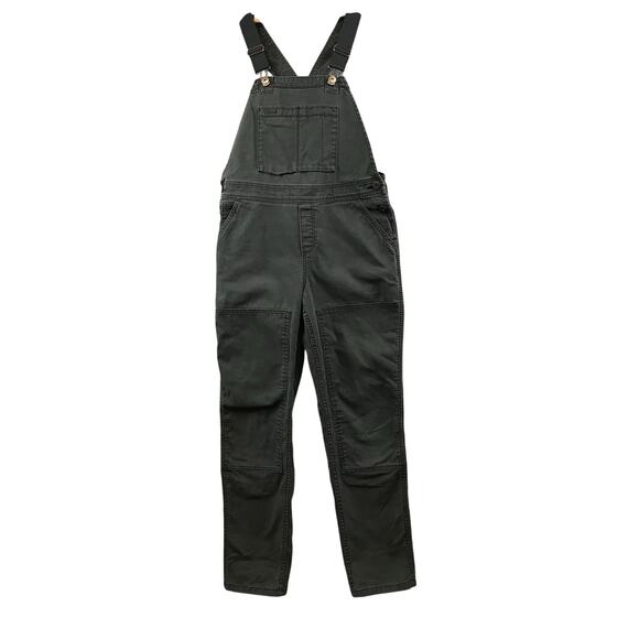 REI Pants - REI Co-op Bib Overalls Womens Size 8 Gray Trailsmith Double Knee Canvas Work